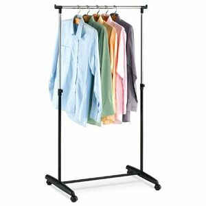 Ruhatartó állvány króm/fekete, 80 x 160 cm kép