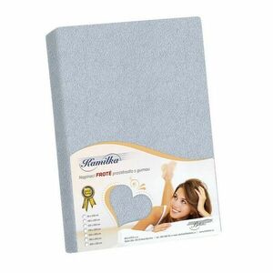 Kamilla frottír lepedő, világosszürke, 100 x 200 cm kép