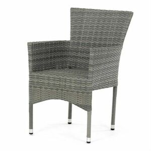 Autronic Kerti szék, fém, polirattan, szürke, AZC-S2118 GREY kép