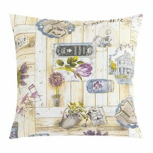 Bellatex EMA Garden párnahuzat lila, 45 x 45 cm kép