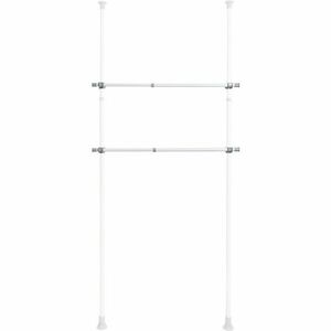 Wenko 2 db Herkules teleszkópos vízszintes rúdszett, fehér kép