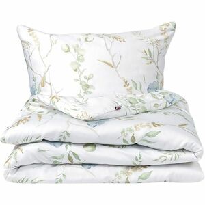 Matex Mező kék virágokkal szatén ágyneműhuzat, 140 x 200 cm, 70 x 90 cm kép