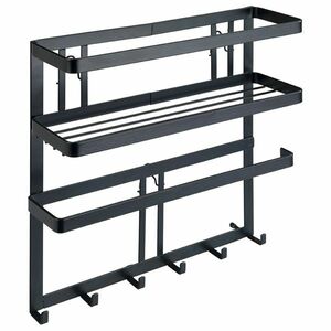 Wenko Multifunkcionális konyhai polc kampókkal Gala, 33 x 9 x 30 cm kép