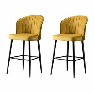 Rubi Yellow and Black bárszék szett, 2 db, 2 db kép
