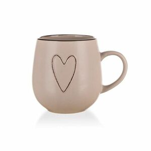 Banquet HEART kerámia bögre 500 ml, bézs kép