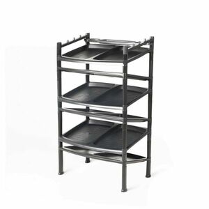 Black 6 emeletes cipősszekrény 52 x 34 x 91 cm kép