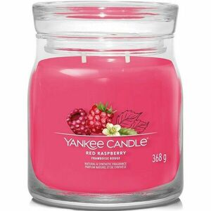 Yankee Candle Signature Red Raspberry illatgyertya, közepes méretű, 368 g, M kép