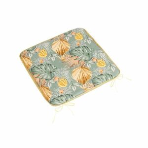 Bellatex Adéla sima ülőpárna, Monstera, sárgarózsa, 40 x 40 cm kép