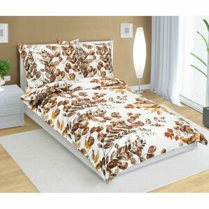 Bellatex Lupení pamut ágyneműhuzat barna, 140 x 200 cm, 70 x 90 cm, 140 x 200 cm, 70 x 90 cm kép