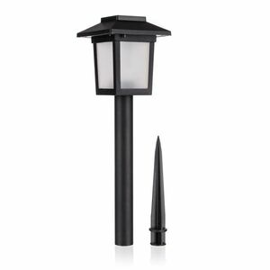 Happy Green napelemes lámpa 8 x 8 x 37 cm, fekete kép