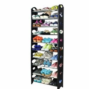 Botis 5 cipőtartó, fekete, 154 cm kép