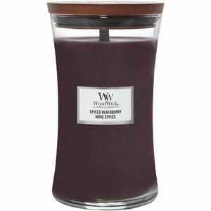 WoodWick Illatos gyertya nagy vázában Spiced Blackberry, 609 g kép