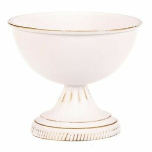 Fém virágtartó, fehér, 13 x 13 x 11 cm kép