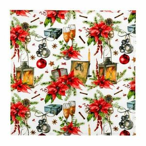 Bellatex Asztalterítő Karácsony csillag , 50 x 50cm, 50 x 50 cm kép