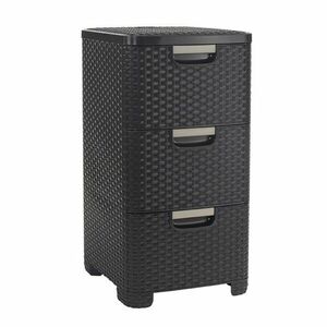 Curver RATTAN Style fiókos szekrény 3x14 l barna kép