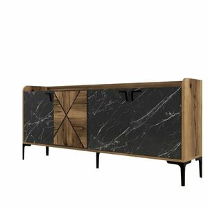 Venedik szekrény Walnut and Black Marble kép