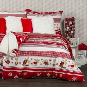 4Home Pamut ágyneműhuzat Rénszarvasok, 160 x 200 cm, 70 x 80 cm kép