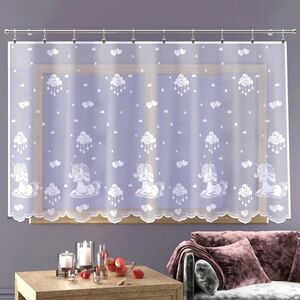 Függöny Unicorn fehér, 220 x 120 cm, 220 x 120 cm kép