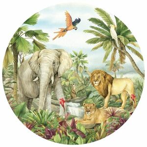 Kör alakú fotótapéta Jungle 125 x 125 cm, 2 rész kép