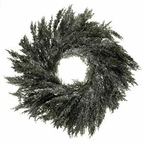 Művirágkoszorú Tújából, átmérő 70 cm, havas kép