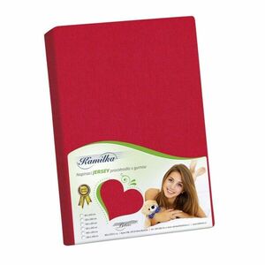 Kamilla dzsörzé lepedő, piros, 100 x 200 cm kép