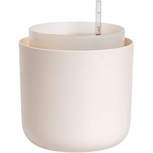 Plastia Tolita önöntöző virágtartó, bézs, átmérő: 19 cm, 19 cm átmérőjű kép