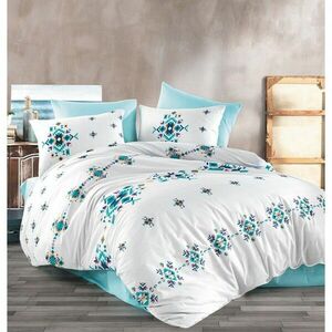 BedTex Pamut ágynemét Hippi türkiz, 220 x 200 cm, 2 db 70 x 90 cm, 220 x 200 cm, 2 db 70 x 90 cm kép