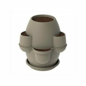 Bama Oasi kerti virágtartó alátéttel cappuccino, 70 x 80 x 70 cm kép