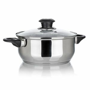 Super Value rozsdamentes acél edény fedővel, 22 cm, 3, 8 l, 22 cm átmérőjű kép