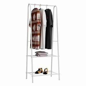 RETOR ruhaállvány polcokkal, fehér kép