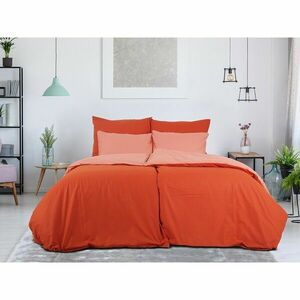 B.E.S. Petrovice Pamut ágynemű Double facetéglavörös/rozsdás, 220 x 200 cm, 2 db 70 x 90 cm kép