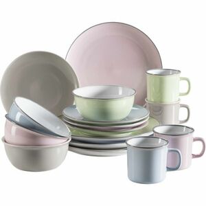 Mäser 16 darabos MAILA étkészlet – világoskék mix kép