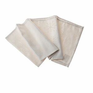 Hópelyhek vízálló karácsonyi asztali futó arany, 33 x 140 cm kép