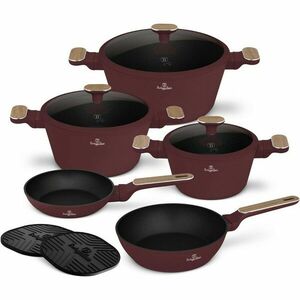 BerlingerHaus Leonardo Nordic titánbevonatú edénykészlet, 10 db kép