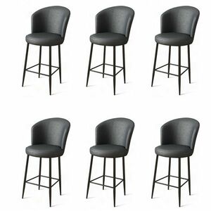 Uras Anthracite and Black bárszék szett, 6 db, 6 db kép