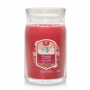Yankee Candle Illatos gyertya, nagy Signature Santa On Skis, 567 g, L kép