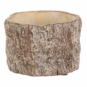 Virágcsomagoló fa kérgét utánzó, 16 x 16 x 10 cm, beton, 16 cm kép