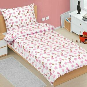 Bellatex Gyermek pamut ágynemény Junior Princessrózsaszín, 140 x 200 cm, 70 x 90 cm kép