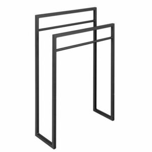 SAPHO Ska301 Ska törülközőtartó 55 x 79 x 20 cm, matt fekete kép