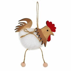 Húsvéti dekoráció Plüss tyúk függöny, 11 x 11 x 2cm kép