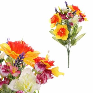 Művirágcsokor Narcissus és mezei virágok, 22 x 22x 35 cm kép