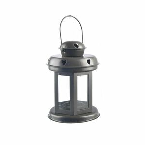 InDecor Heartbeat szürke fém lámpa, 10 x 10 x 20cm kép