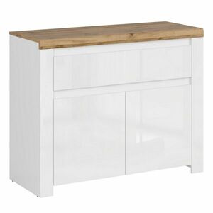 VILGO 2D1S szekrény, fényes fehér kép