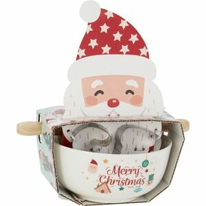 Santa karácsonyi sütő szett – tál, sodrófa, kiszúrók kép