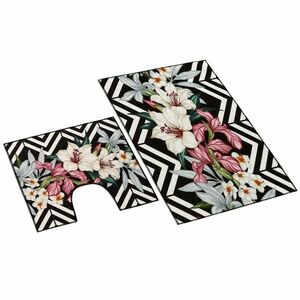 Bellatex Lilie 3D fürdőszobaszőnyeg szett, 60 x 100 cm, 60 x 50 cm kép