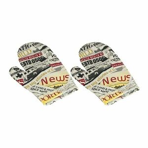 Bellatex újságpapírmintás edényfogó, 28 x 18 cm, 2 db kép