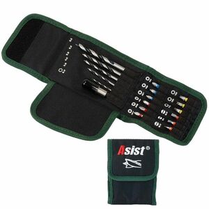 Asist FR20-018 fafúrófej és bit készlet, 18 db, tárolótáskában kép