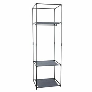 ALBUS szekrény, fém és szövet, fekete kép