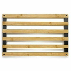 Kela Kiril tányéralátét bambusz, fekete, 38 x 24cm kép