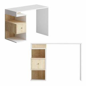 Tempus White and Oak íróasztal kép